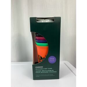 50% OFF Starbucks Reusable Hot Cups Halloween Glow In the Dark 16oz 6 Pack Colle